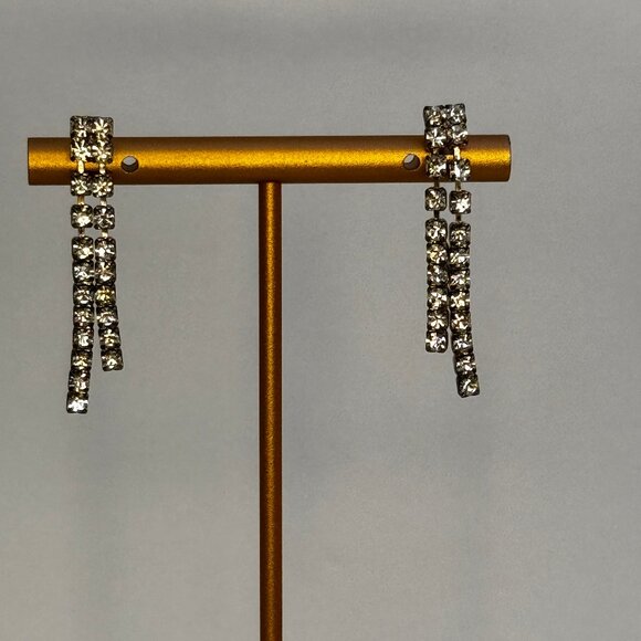 Jewelry - Doublestrand Rhinestone Earrings